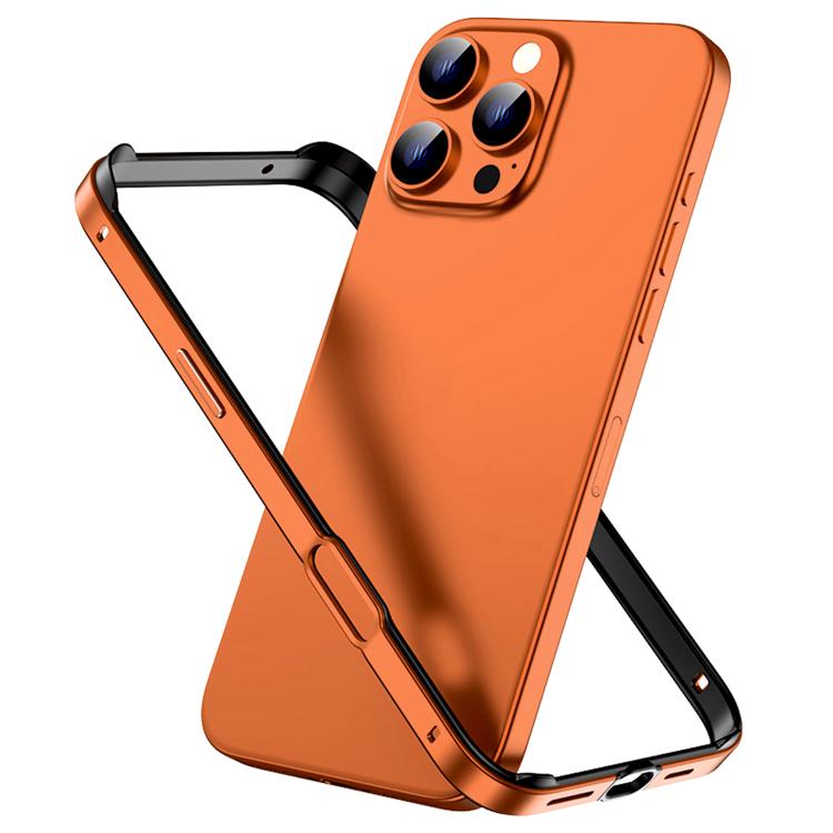 メタルハイブリッドシリコン四隅衝撃吸収冷却スマホフレームケース、iPhone 16 Pro Max用、iPhone 16 Pro用、iPhone 16 Plus用、iPhone 16用