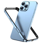 メタルハイブリッドシリコン四隅衝撃吸収冷却スマホフレームケース、iPhone 16 Pro Max用、iPhone 16 Pro用、iPhone 16 Plus用、iPhone 16用