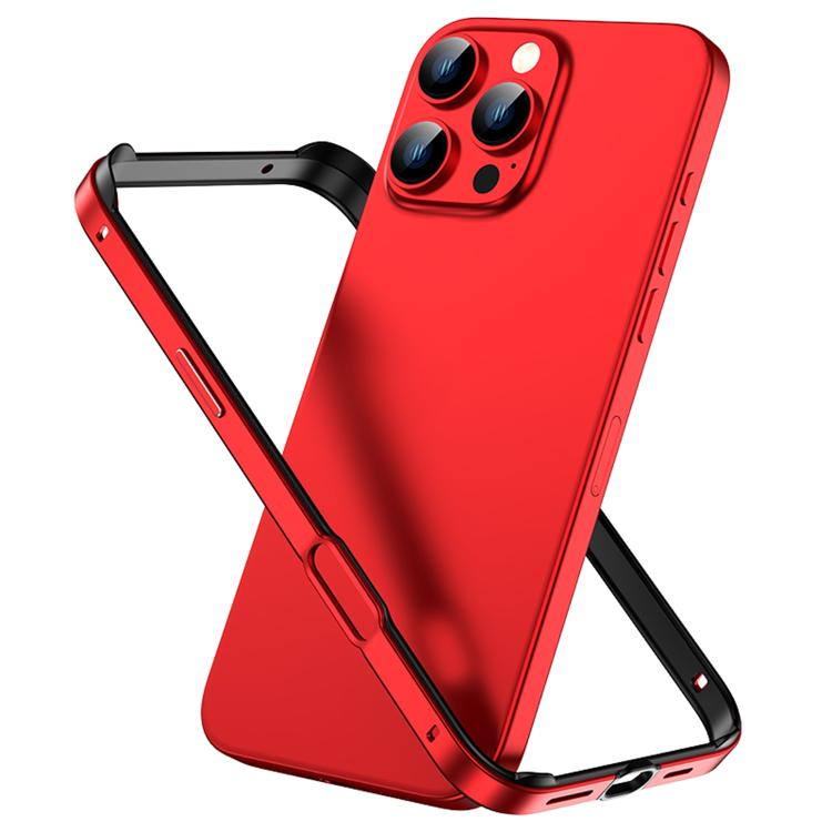 メタルハイブリッドシリコン四隅衝撃吸収冷却スマホフレームケース、iPhone 16 Pro Max用、iPhone 16 Pro用、iPhone 16 Plus用、iPhone 16用