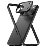 アルミ合金ハイブリッドシリコンエッジ薄型冷却フォンフレームケース メタルレンズフレーム付き、iPhone 17 Pro Max用、iPhone 17 Pro用