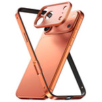 アルミ合金ハイブリッドシリコンエッジ薄型冷却フォンフレームケース メタルレンズフレーム付き、iPhone 17 Pro Max用、iPhone 17 Pro用