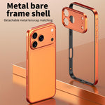 アルミ合金ハイブリッドシリコンエッジ薄型冷却フォンフレームケース メタルレンズフレーム付き、iPhone 17 Pro Max用、iPhone 17 Pro用