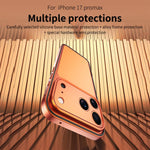 アルミ合金ハイブリッドシリコンエッジ薄型冷却フォンフレームケース メタルレンズフレーム付き、iPhone 17 Pro Max用、iPhone 17 Pro用