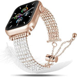 高級クラスプチェーン ダイヤモンドメタル時計バンド、Apple Watch 46mm / 49mm / 45mm / 44mm用、Apple Watch 42mm / 41mm / 40mm / 38mm用