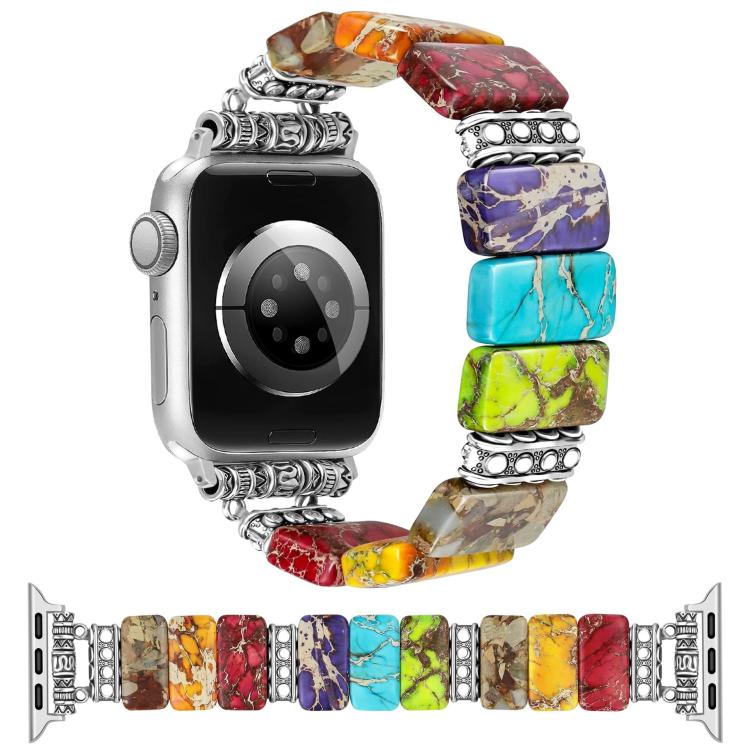 インペリアルストーン セラミックブレスレット時計バンド、Apple Watch 46mm / 49mm / 45mm / 44mm用、Apple Watch 42mm / 41mm / 40mm / 38mm用