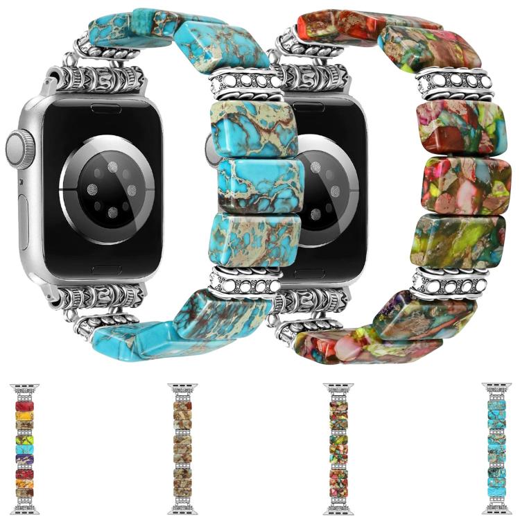 インペリアルストーン セラミックブレスレット時計バンド、Apple Watch 46mm / 49mm / 45mm / 44mm用、Apple Watch 42mm / 41mm / 40mm / 38mm用