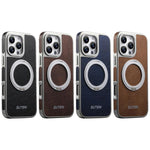 Suteni G6 クレイジーホーステクスチャー電気めっき360度回転ホルダーマグネットスマホケース、iPhone 13 Pro Max用、iPhone 13 Pro用
