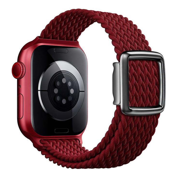 モダンスタイル マグネティックバックル 編みナイロンウォッチバンド、Apple Watch 46mm / 49mm / 45mm / 44mm用、Apple Watch 42mm / 41mm / 40mm / 38mm用