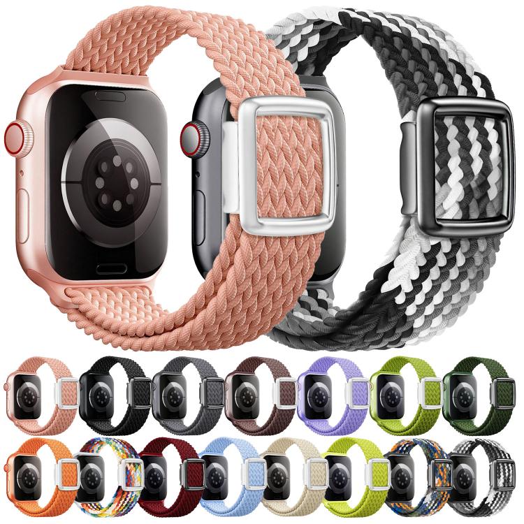モダンスタイル マグネティックバックル 編みナイロンウォッチバンド、Apple Watch 46mm / 49mm / 45mm / 44mm用、Apple Watch 42mm / 41mm / 40mm / 38mm用