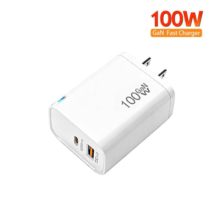 PD47 100W GaN PD Type-C, QC3.0 USB Fully Compatible Protocol Charger，US Plug, US Plug