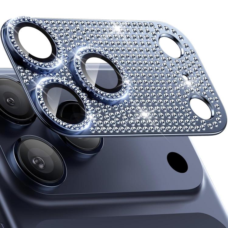 Kalebol オールインワン フロストメタルアーマー ダイヤモンドシャイン カメラレンズフィルム、iPhone 17 Pro Max 用、iPhone 17 Pro 用