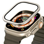 チタンメタルフレーム 強化ガラスウォッチフィルム、Apple Watch Ultra 49mm用