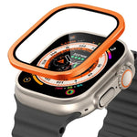 チタンメタルフレーム 強化ガラスウォッチフィルム、Apple Watch Ultra 49mm用