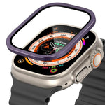チタンメタルフレーム 強化ガラスウォッチフィルム、Apple Watch Ultra 49mm用