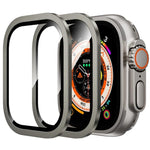 チタンメタルフレーム 強化ガラスウォッチフィルム、Apple Watch Ultra 49mm用