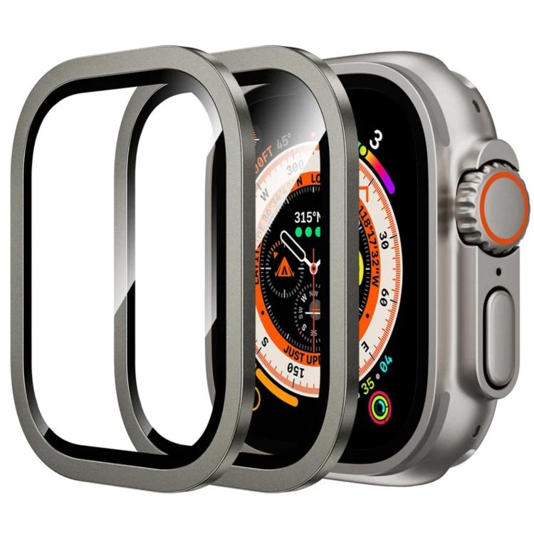 チタンメタルフレーム 強化ガラスウォッチフィルム、Apple Watch Ultra 49mm用
