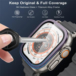 チタンメタルフレーム 強化ガラスウォッチフィルム、Apple Watch Ultra 49mm用