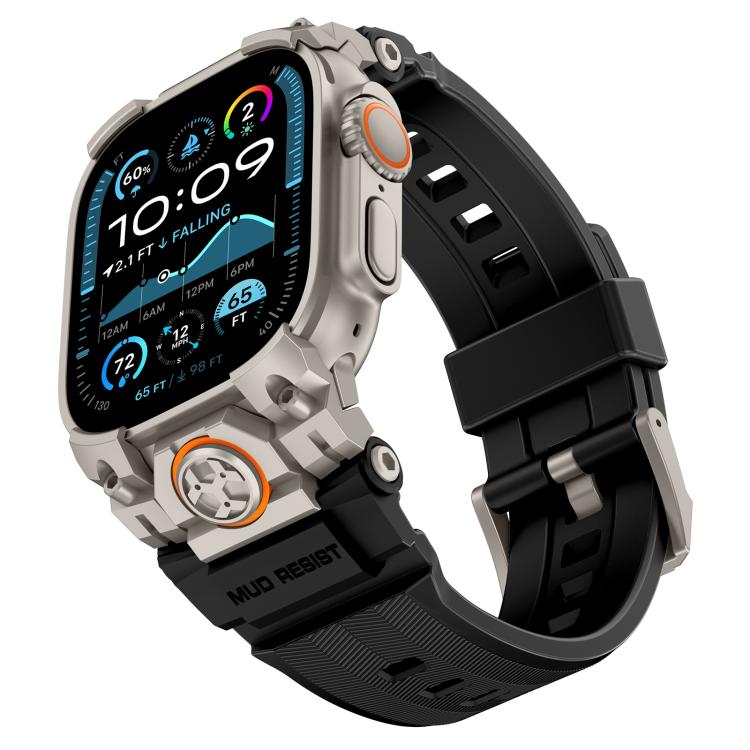 メタルカスタマイズアーマー シリコンウォッチバンド、Apple Watch Ultra 3 / 2 / 1 49mm用