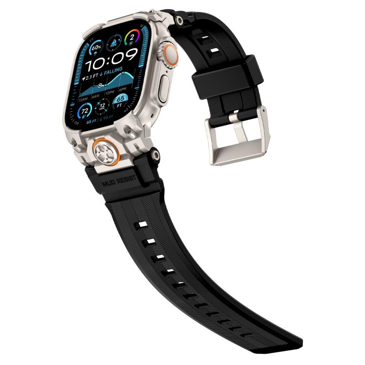 メタルカスタマイズアーマー シリコンウォッチバンド、Apple Watch Ultra 3 / 2 / 1 49mm用