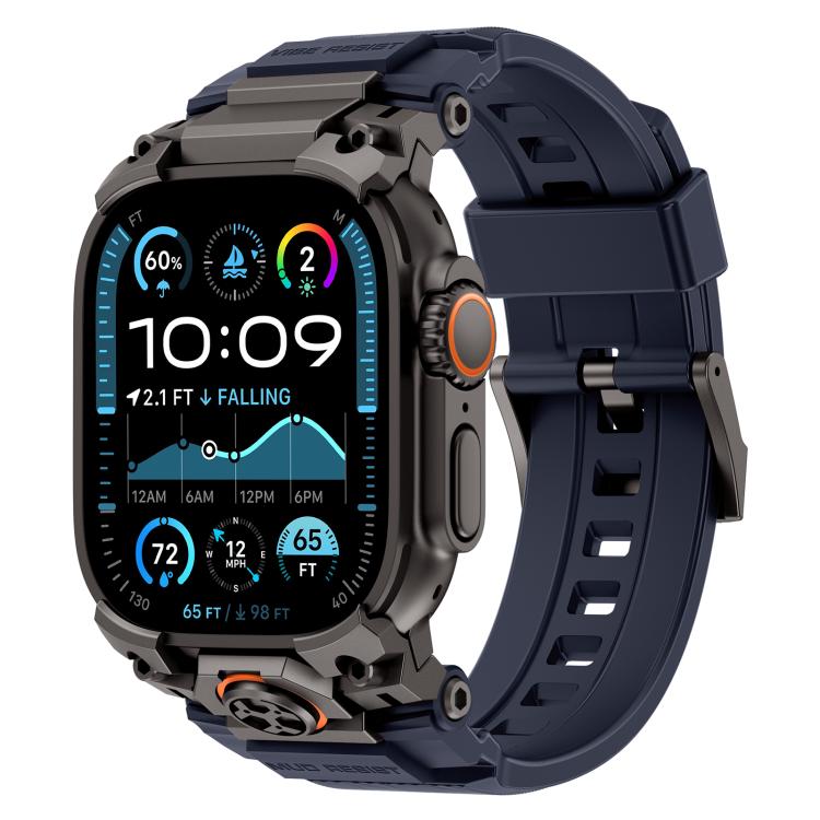 メタルカスタマイズアーマー シリコンウォッチバンド、Apple Watch Ultra 3 / 2 / 1 49mm用