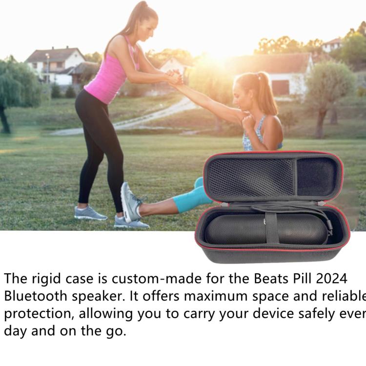 Beats Pill 2024 Bluetoothスピーカー用 ハードシェルキャリングケース アウトドア ポータブル保護収納ボックス、Beats Pill 2024用