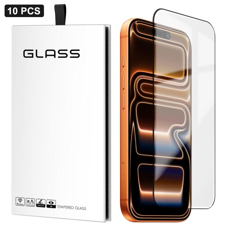 10枚セット 0.18mm 超薄型 超音波 HD スクリーン印刷 高アルミ厚ジェル 強化ガラスフィルム、iPhone 17e / 16e 用、iPhone 17 Pro Max 用、iPhone 17 Pro 用、iPhone 17 用、iPhone Air 用、iPhone 16 Pro Max 用、iPhone 16 Pro 用、iPhone 16 Plus 用