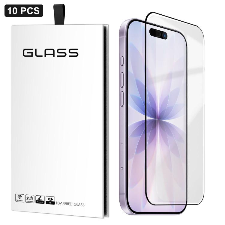 10枚セット 0.18mm 超薄型 超音波 HD スクリーン印刷 高アルミ厚ジェル 強化ガラスフィルム、iPhone 17e / 16e 用、iPhone 17 Pro Max 用、iPhone 17 Pro 用、iPhone 17 用、iPhone Air 用、iPhone 16 Pro Max 用、iPhone 16 Pro 用、iPhone 16 Plus 用