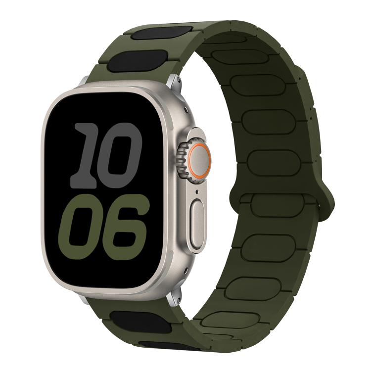 オーバルマグネティックシリコンウォッチバンド、Apple Watch 46mm / 49mm / 45mm / 44mm用、Apple Watch 42mm / 41mm / 40mm / 38mm用