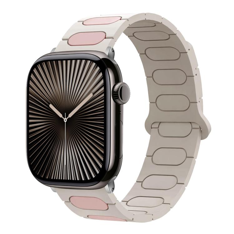 オーバルマグネティックシリコンウォッチバンド、Apple Watch 46mm / 49mm / 45mm / 44mm用、Apple Watch 42mm / 41mm / 40mm / 38mm用