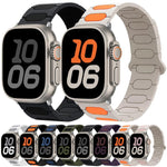オーバルマグネティックシリコンウォッチバンド、Apple Watch 46mm / 49mm / 45mm / 44mm用、Apple Watch 42mm / 41mm / 40mm / 38mm用
