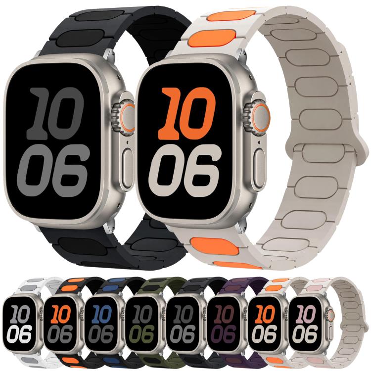 オーバルマグネティックシリコンウォッチバンド、Apple Watch 46mm / 49mm / 45mm / 44mm用、Apple Watch 42mm / 41mm / 40mm / 38mm用
