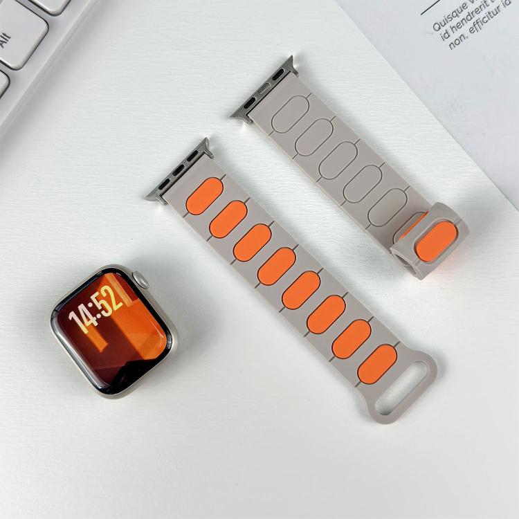 オーバルマグネティックシリコンウォッチバンド、Apple Watch 46mm / 49mm / 45mm / 44mm用、Apple Watch 42mm / 41mm / 40mm / 38mm用