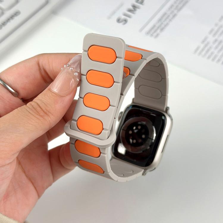 オーバルマグネティックシリコンウォッチバンド、Apple Watch 46mm / 49mm / 45mm / 44mm用、Apple Watch 42mm / 41mm / 40mm / 38mm用