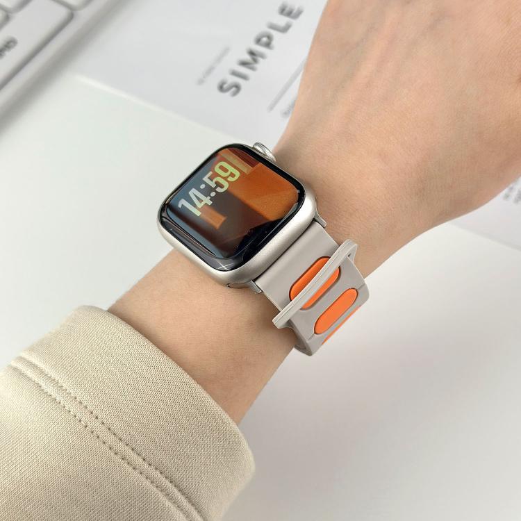 オーバルマグネティックシリコンウォッチバンド、Apple Watch 46mm / 49mm / 45mm / 44mm用、Apple Watch 42mm / 41mm / 40mm / 38mm用