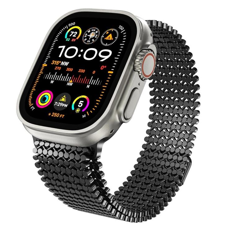分子配列マグネティックステンレススチールウォッチバンド、Apple Watch 46mm / 49mm / 45mm / 44mm用、Apple Watch 42mm / 41mm / 40mm / 38mm用