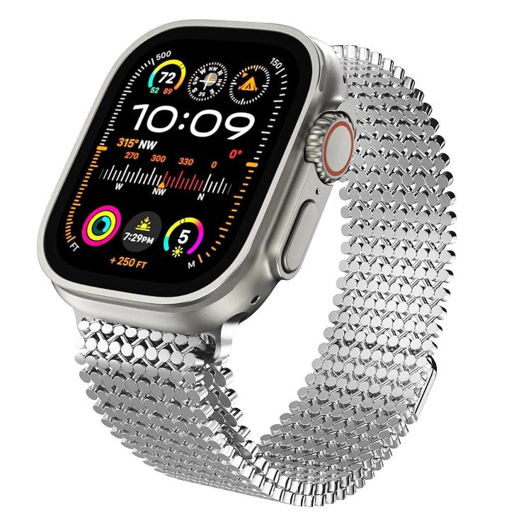 分子配列マグネティックステンレススチールウォッチバンド、Apple Watch 46mm / 49mm / 45mm / 44mm用、Apple Watch 42mm / 41mm / 40mm / 38mm用