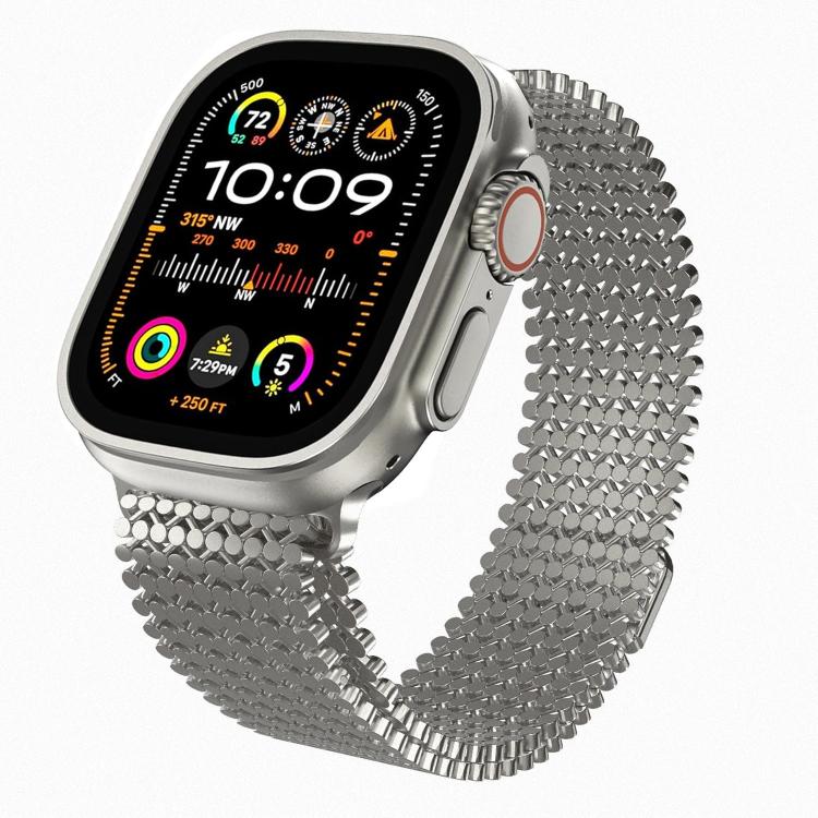 分子配列マグネティックステンレススチールウォッチバンド、Apple Watch 46mm / 49mm / 45mm / 44mm用、Apple Watch 42mm / 41mm / 40mm / 38mm用