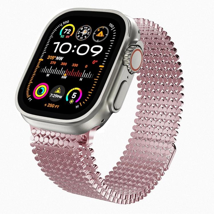 分子配列マグネティックステンレススチールウォッチバンド、Apple Watch 46mm / 49mm / 45mm / 44mm用、Apple Watch 42mm / 41mm / 40mm / 38mm用