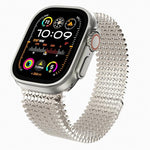 分子配列マグネティックステンレススチールウォッチバンド、Apple Watch 46mm / 49mm / 45mm / 44mm用、Apple Watch 42mm / 41mm / 40mm / 38mm用