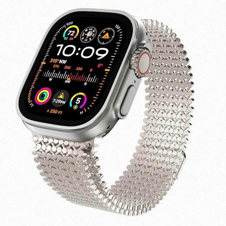 分子配列マグネティックステンレススチールウォッチバンド、Apple Watch 46mm / 49mm / 45mm / 44mm用、Apple Watch 42mm / 41mm / 40mm / 38mm用
