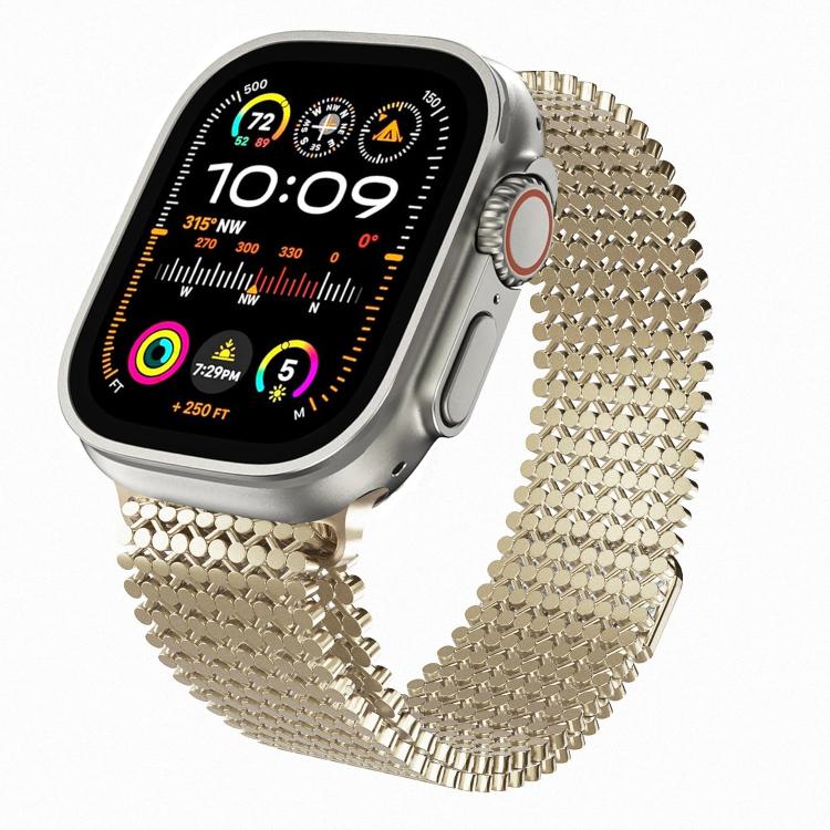 分子配列マグネティックステンレススチールウォッチバンド、Apple Watch 46mm / 49mm / 45mm / 44mm用、Apple Watch 42mm / 41mm / 40mm / 38mm用