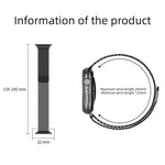 分子配列マグネティックステンレススチールウォッチバンド、Apple Watch 46mm / 49mm / 45mm / 44mm用、Apple Watch 42mm / 41mm / 40mm / 38mm用