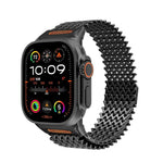 ロングスケルトンWタイプマグネティックステンレススチールウォッチバンド、Apple Watch 46mm / 49mm / 45mm / 44mm用