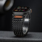 ロングスケルトンWタイプマグネティックステンレススチールウォッチバンド、Apple Watch 46mm / 49mm / 45mm / 44mm用