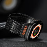 ロングスケルトンWタイプマグネティックステンレススチールウォッチバンド、Apple Watch 46mm / 49mm / 45mm / 44mm用