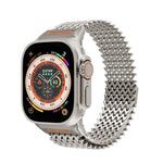 ロングスケルトンWタイプマグネティックステンレススチールウォッチバンド、Apple Watch 46mm / 49mm / 45mm / 44mm用