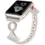 シェルインレイダイヤモンドメタルウォッチバンド、Apple Watch 46mm / 49mm / 45mm / 44mm用、Apple Watch 42mm / 41mm / 40mm / 38mm用