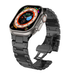 メカニカルスタイルバタフライクラスプメタルウォッチバンド、Apple Watch 46mm / 49mm / 45mm / 44mm用、Apple Watch 42mm / 41mm / 40mm / 38mm用