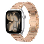 メカニカルスタイルバタフライクラスプメタルウォッチバンド、Apple Watch 46mm / 49mm / 45mm / 44mm用、Apple Watch 42mm / 41mm / 40mm / 38mm用