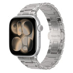 メカニカルスタイルバタフライクラスプメタルウォッチバンド、Apple Watch 46mm / 49mm / 45mm / 44mm用、Apple Watch 42mm / 41mm / 40mm / 38mm用